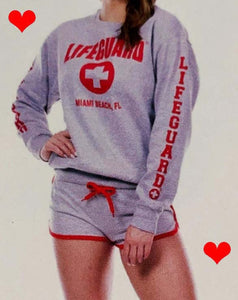 Grey 2025 lifeguard hoodie